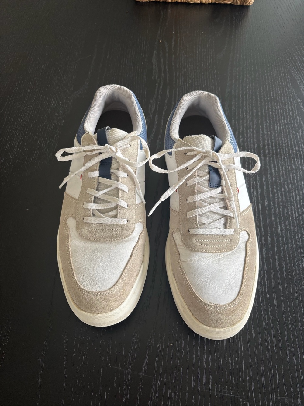 FootJoy Men's Athletic Sneakers in White, Gray, and Blue Golf Shoes